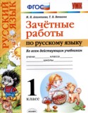 Русский язык 1 класс зачётные работы УМК Алимпиева Векшина