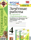 Окружающий мир 4 класс зачётные работы УМК Тихомирова