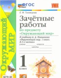 Окружающий мир 1 класс зачётные работы УМК Тихомирова